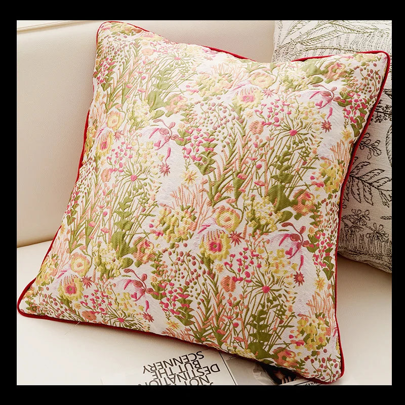 30X50/45X45CM Antique Throw Pillow Cover French Cream Stamping Waist Cushion Cover Decor Home Decorative Pillowcase 2025 New