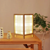 Minimalist Bamboo Woven Book Lamp – Eco Desk / Bedside Light