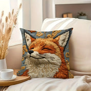 Fox printed pillowcase: comfortable and cute home decoration sofa cushion cover, home decoration, 2D printing