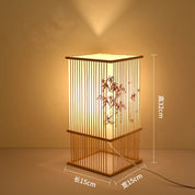 Minimalist Bamboo Woven Book Lamp – Eco Desk / Bedside Light