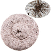 40-90cm Round Pet Bed for Large Dog Bed Super Soft Cat Bed Long Plush Dog House for Medium Dog House Winter Warm Sleeping