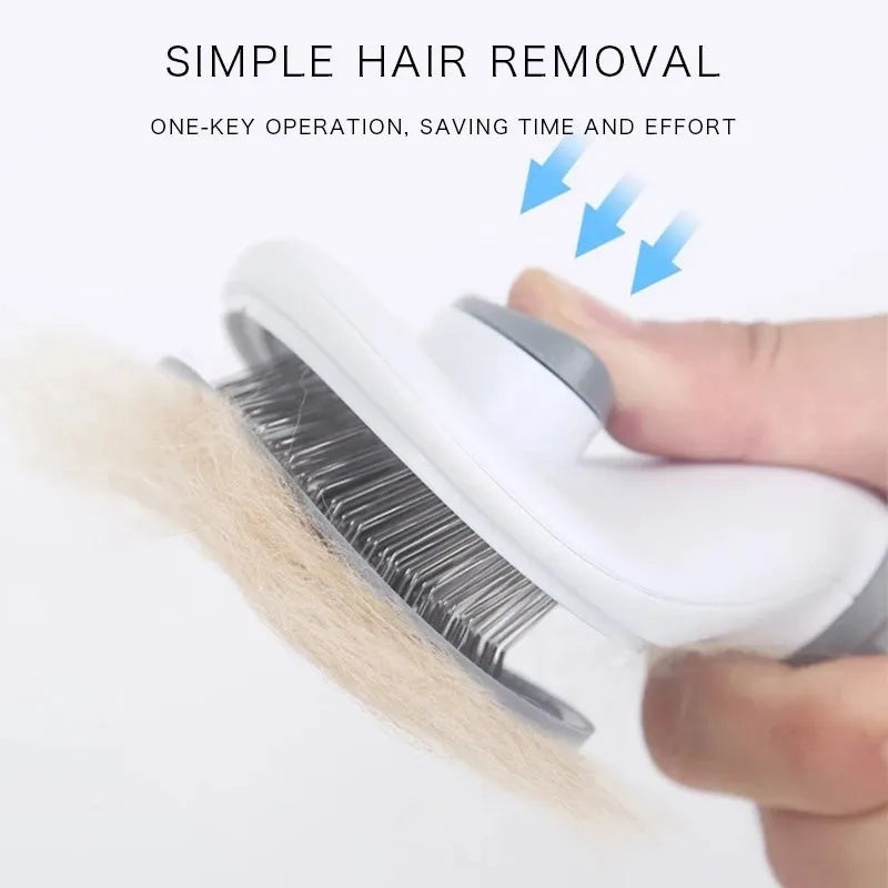 Hond Borstel Kat Kam Zelfreinigende Pet Hair Remover Brush Voor Honden Katten Grooming Gereedschap Huisdieren Dematting Kam Honden accessoires