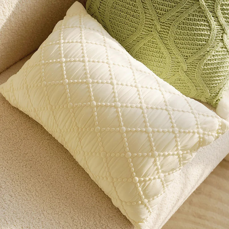 45X45CM Antique Throw Pillow Cover French Cream Stamping Waist Cushion Cover Decor Home Decorative Pillowcase 2025 New