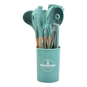 12-Piece Silicone Kitchen Utensil Set – Heat-Resistant & Nonstick Safe