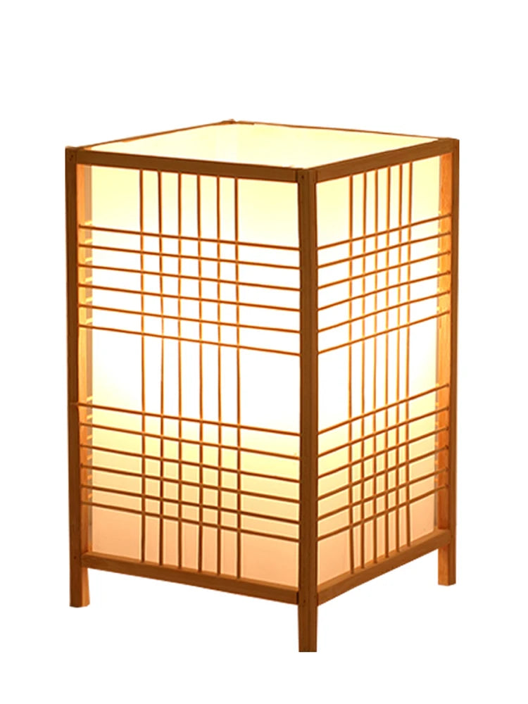 Minimalist Bamboo Woven Book Lamp – Eco Desk / Bedside Light