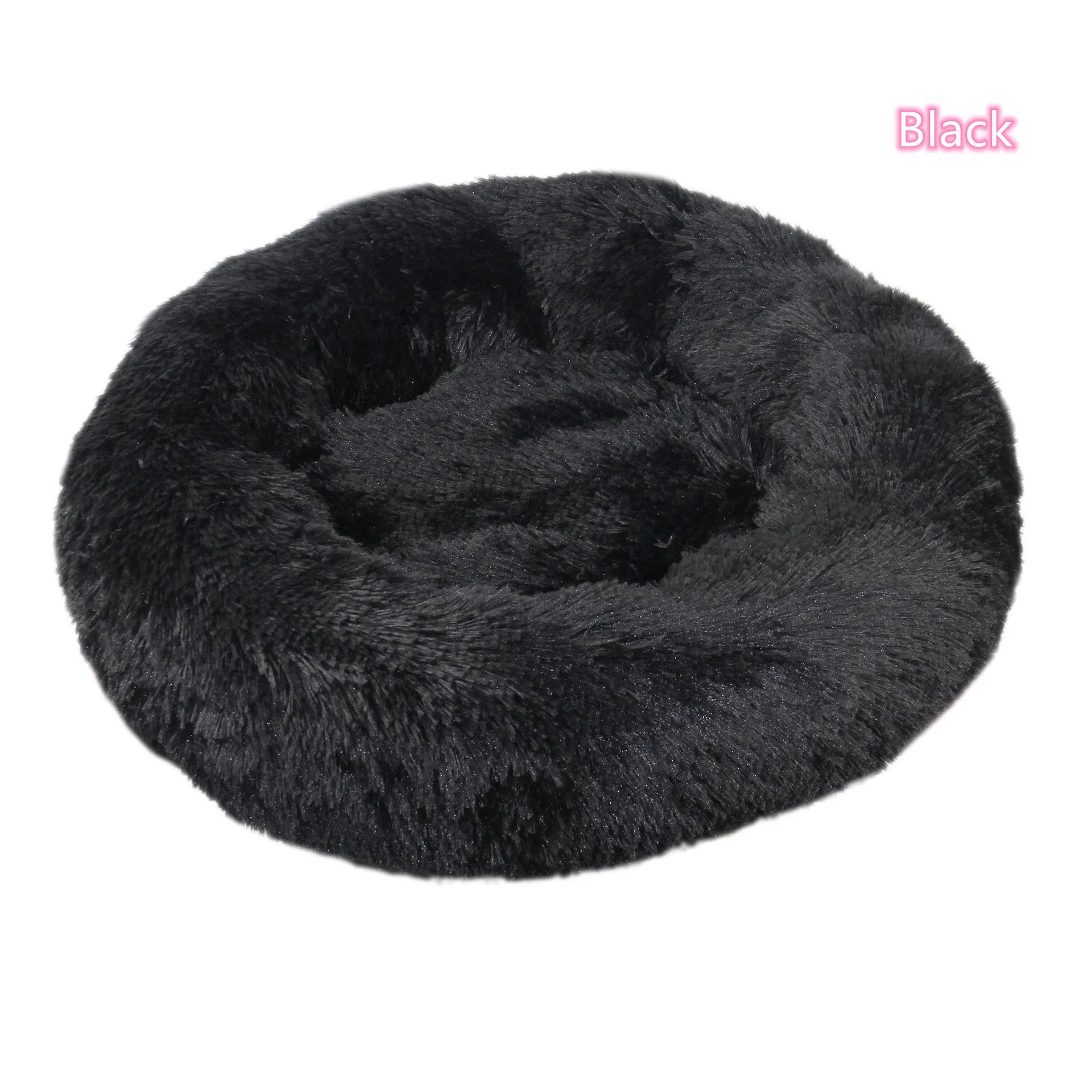 Super Soft Plush Donut Pet Bed – Washable Calming Cat & Dog Bed