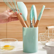 12-Piece Food-Grade Silicone Kitchen Utensil Set – Heat-Resistant & Nonstick
