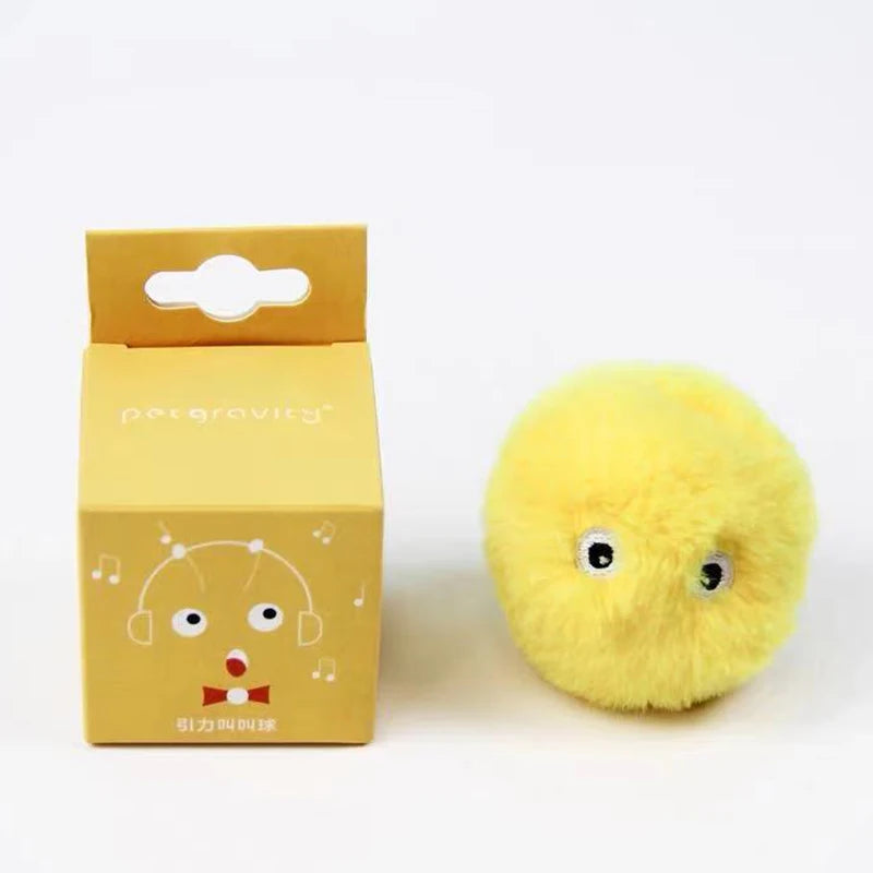 Interactive LED Plush Smart Cat Toy Ball – Electric Rolling Catnip Training Toy