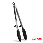 LMETJMA Food-Grade Silicone Kitchen Tongs – Heat-Resistant, Nonstick Safe Serving Tool