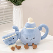 Leuke Afternoon Tea Serie Knuffel Gevuld Voedsel Taart Baguette Kaneel Theepot Koffiekopje Zachte Pop Home Decor Cadeau Voor Kind