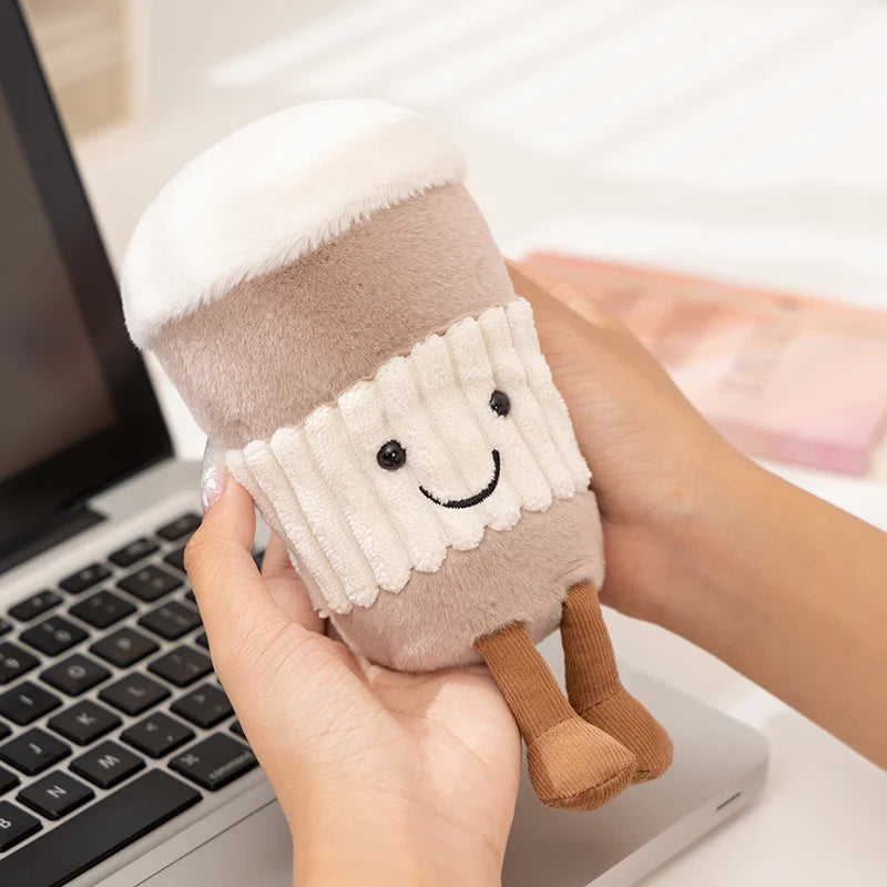 Leuke Afternoon Tea Serie Knuffel Gevuld Voedsel Taart Baguette Kaneel Theepot Koffiekopje Zachte Pop Home Decor Cadeau Voor Kind