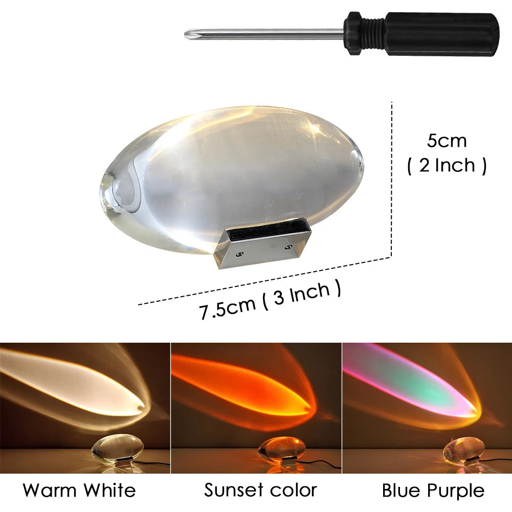 Italian Designer LED Crystal “Eye of the Sky” Table Lamp – Egg-Shaped Ambient Lighting