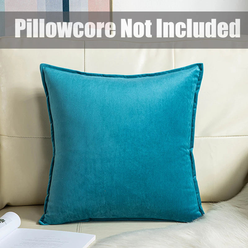 1 Stuk Superzachte Fluwelen Effen Kleur Woonkamer Sofa Decoratieve Kussenhoes Kussenhoes (Exclusief Vulmiddel)