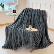 Thickened Solid / Striped Multifunctional Blanket – Bed Cover, Throw, Pet Blanket