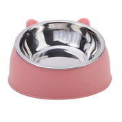 Tilted Pet Food Bowl – Creative Stainless Steel Cat & Dog Feeder