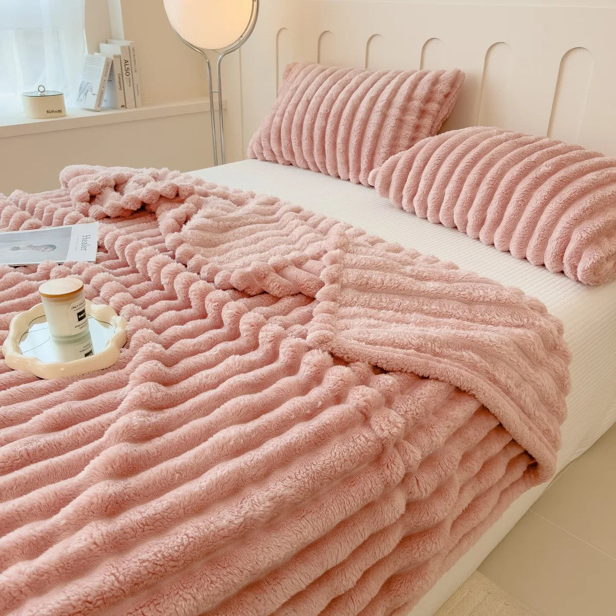  Striped Multifunctional Blanket – Bed Cover, Throw, Pet Blanket