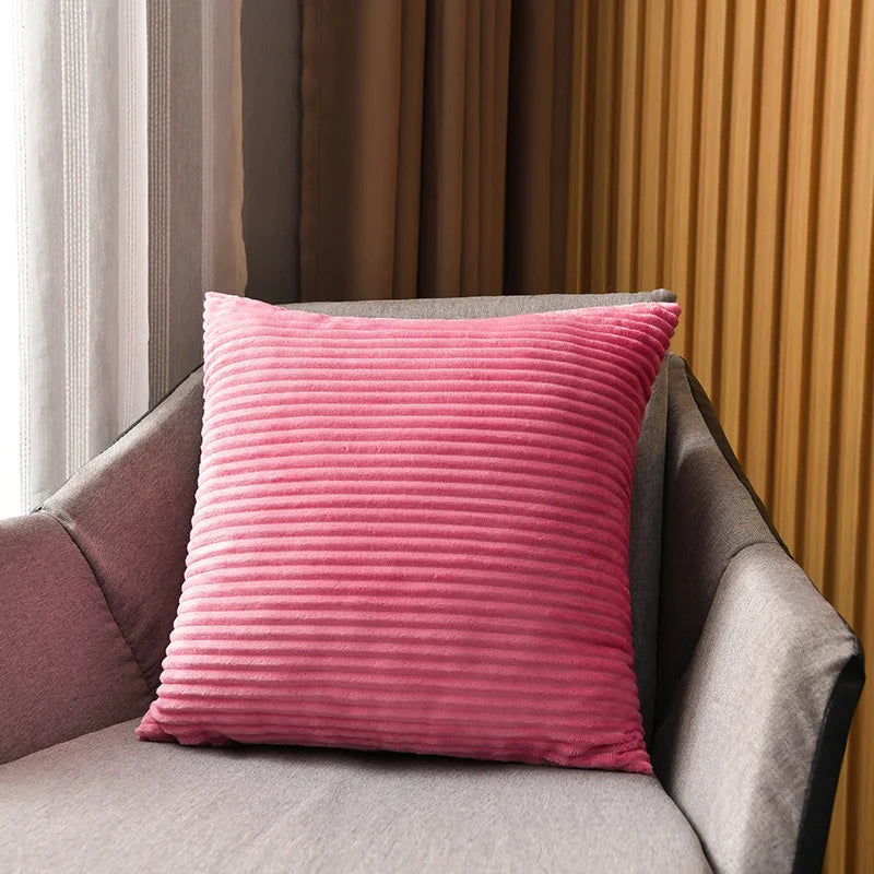 Boho namaakbont pluche sierkussenhoezen superzacht gestreept vierkant pluche kussensloop voor thuis woonkamer slaapbank kussen decor