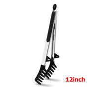 LMETJMA Food-Grade Silicone Kitchen Tongs – Heat-Resistant, Nonstick Safe Serving Tool