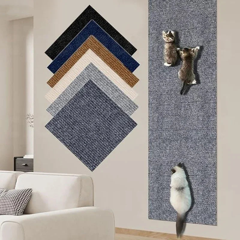 7 kleuren Kat Scratcher Sofa Protector Katten Scratcher Pad Board Bescherming Trimbaar zelfklevend Tapijt DIY Kat Krasmat