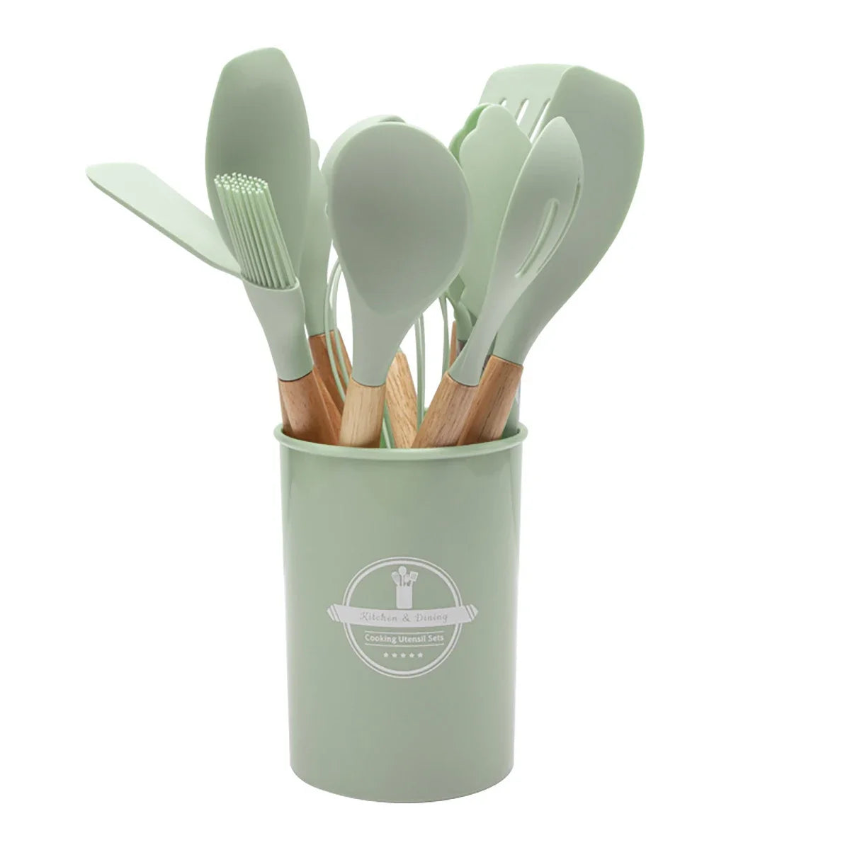 12-Piece Silicone Kitchen Utensil Set – Heat-Resistant & Nonstick Safe