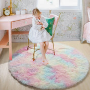 Superzacht pluche rond tapijt mat pluizig witte tapijten voor woonkamer home decor slaapkamer kinderkamer decoratie salon dik stapel tapijt