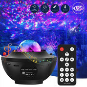 Nieuwe LED Starry Galaxy Projector Nachtlampje Kind Cadeau USB Bluetooth Muziekspeler Ster Nachtlampje Kleurrijke Projector Nachtlamp