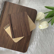 Foldable Wooden Book Lamp – USB Rechargeable LED Night Light with Warm Glow
