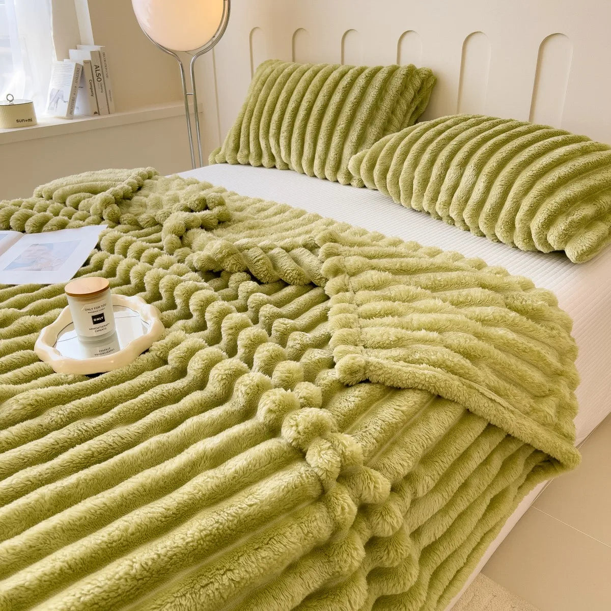  Striped Multifunctional Blanket – Bed Cover, Throw, Pet Blanket